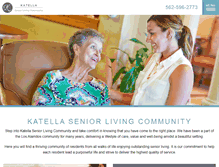 Tablet Screenshot of katellaseniorliving.com